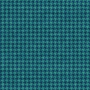 New Teal Houndstooth Basic by Leanne Anderson for Henry Glass Fabric - 1/2 Yard